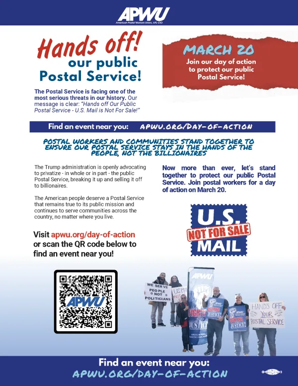 Hands Off! Rally flyer